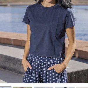 Senita Athletics Navy Pocket Tee